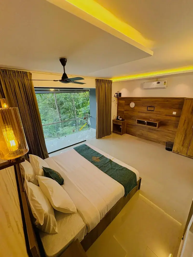Family suite with glass doors