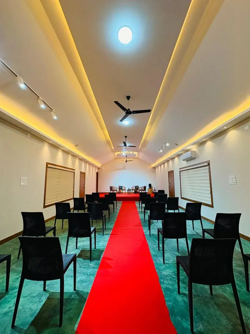 Banquet hall at Vayalada Gardens Resort